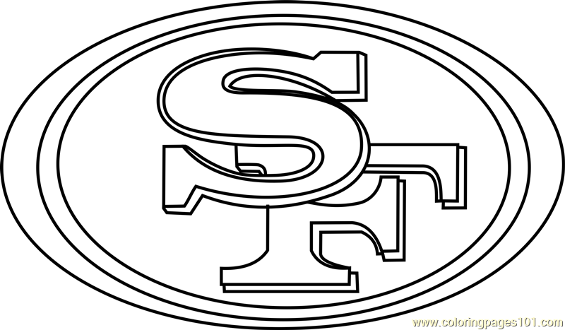 800x467 San Francisco 49ers Logo Coloring Page
