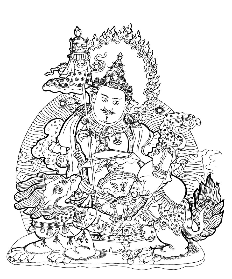 895x1074 Buddhist Paintings Coloring Book Asian Art Museum Of San
