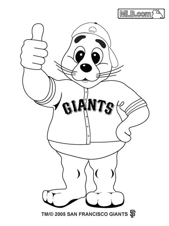 553x738 Giants Baseball Coloring For Kids Coloring For Kids
