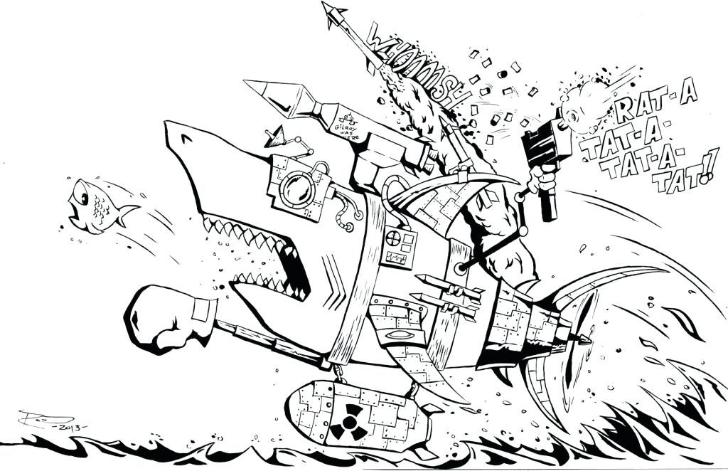 1024x662 Sharks Coloring Pages Shark Coloring Pages San Jose Sharks