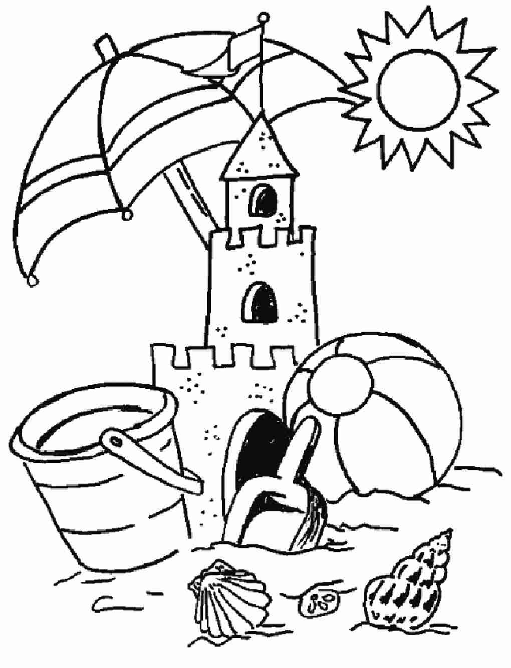 1020x1335 Sand Castle Coloring Pages Funycoloring Fine Page Olegratiy