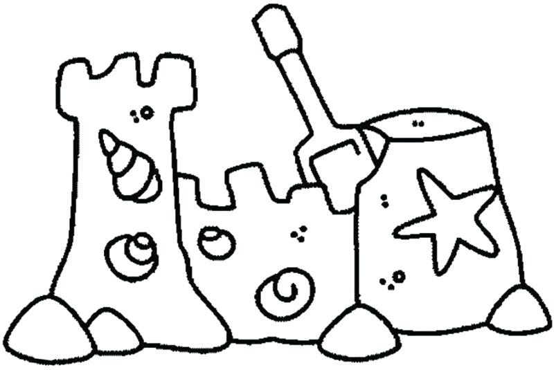 800x535 Sand Castle Coloring Page Printable To Fancy Free Coloring Pages