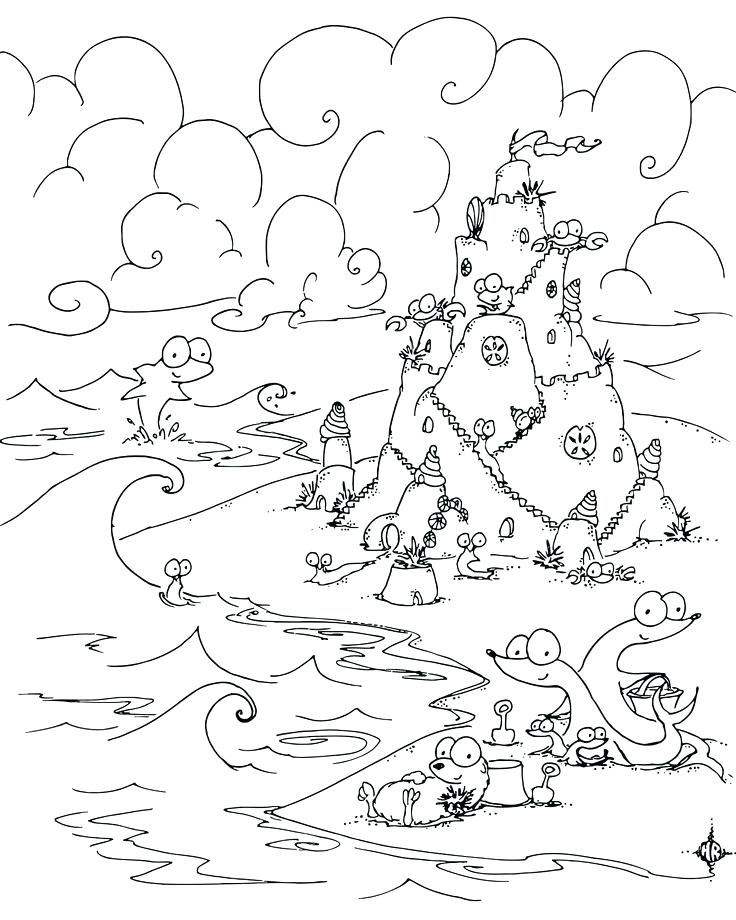 736x920 Sandcastle Coloring Page Sandcastle Coloring Page Sand Castle