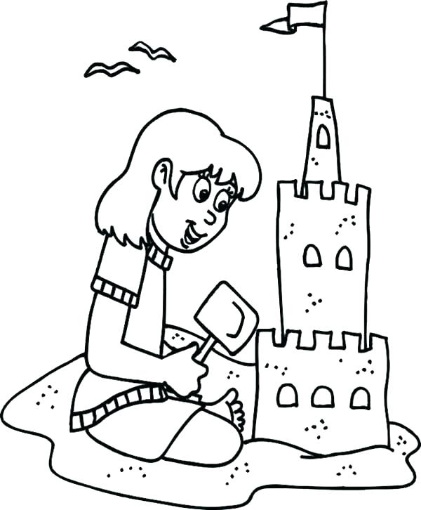 600x726 Sandcastle Coloring Page Best Of Sandcastle Coloring Page Pictures