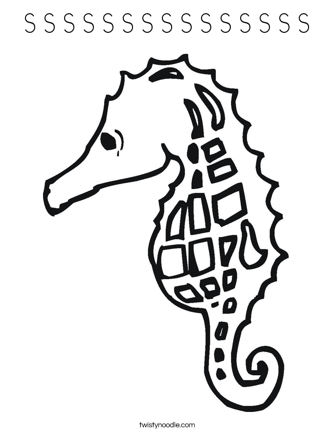685x886 S S S S S S S S S S S S S S S Coloring Page