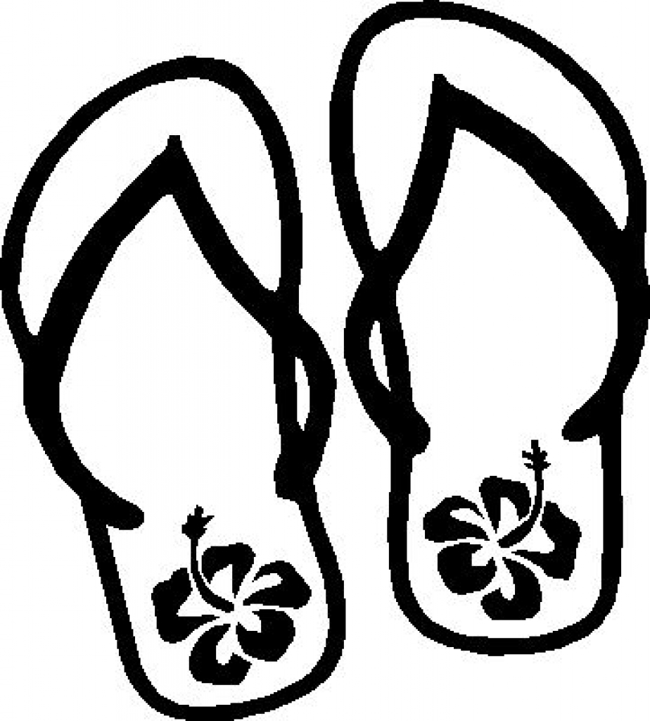 924x1024 Flip Flop Coloring Pages