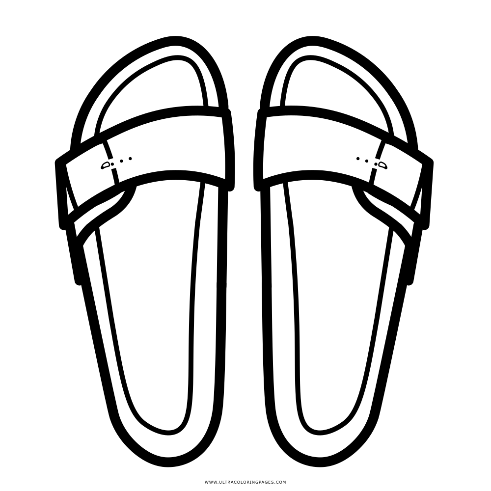 1000x1000 Madrid Sandals Coloring Page