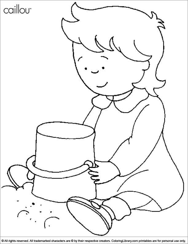 612x792 Girl Rosie In A Sandbox Coloring Page