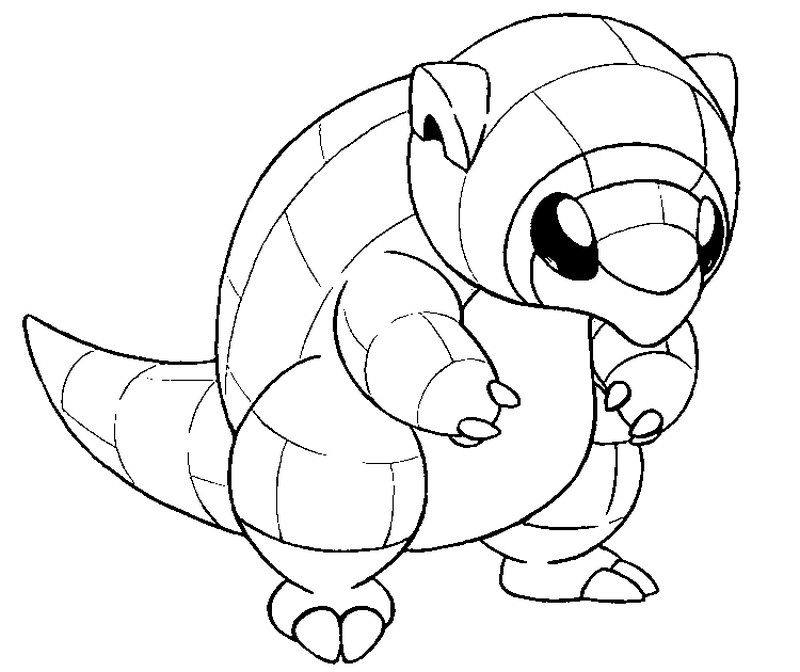 800x672 Coloring Page Pokemon Alola Forms Alolan Sandshrew 2