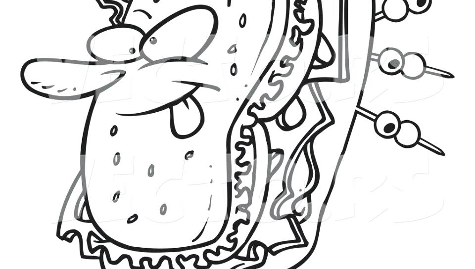 960x544 Sandwich Coloring Page Best Friends Sandwich Coloring Page Food