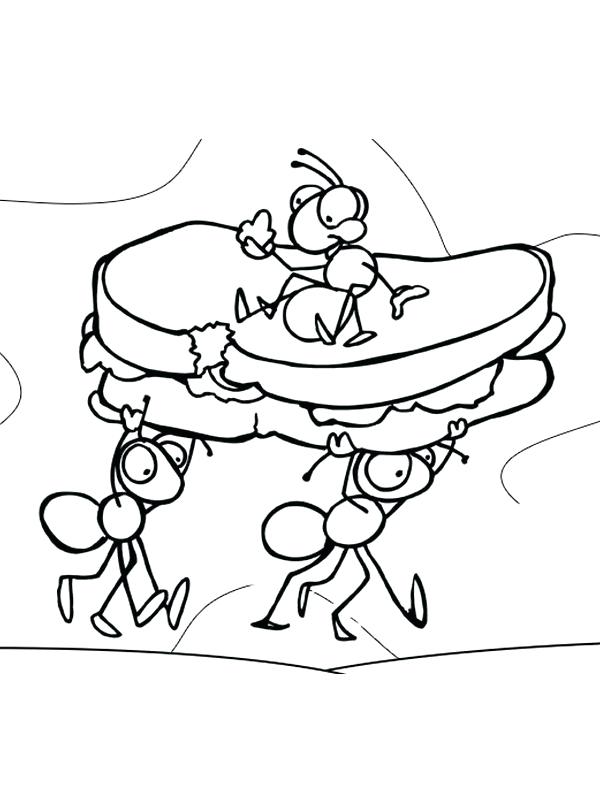 600x800 Coloring Pages Of Ants Ant Coloring Page Ant Coloring Pages Click