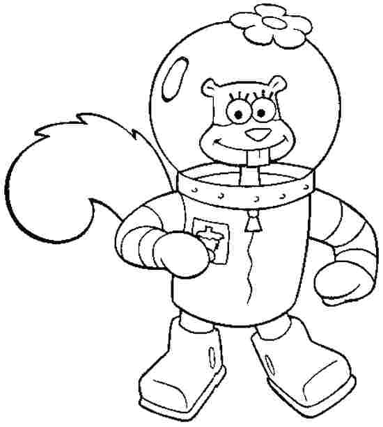 550x614 Sandy Cheeks Coloring Pages Sandy And Coloring Pages Sandy Cheeks