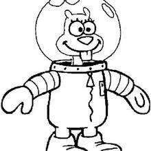 220x220 Sandy Cheeks The Squirrel From Texas Coloring Pages