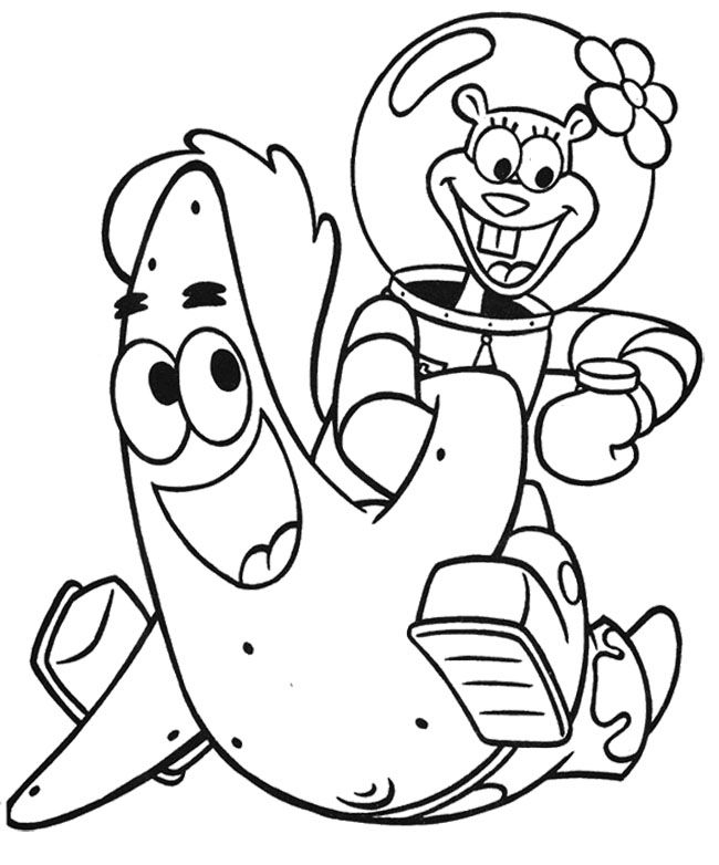 Sandy Coloring Pages