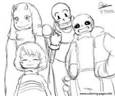 228x190 Print Sans And Papyrus Undertale Coloring Pages Coloring