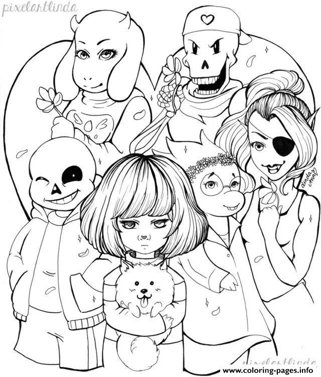 640x751 Print Undertale Valentine S Day Free Lineart By Pixelartlinda