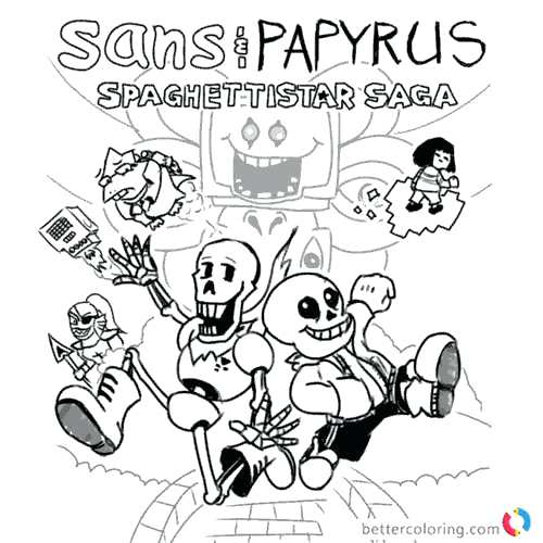 500x500 Sans Coloring Page Download This Coloring Page Sans Undertale