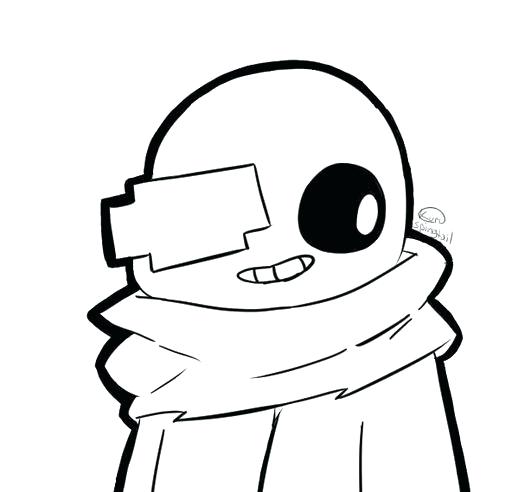 512x492 Sans Coloring Page Sans Undertale Coloring Page Blocktradex.club