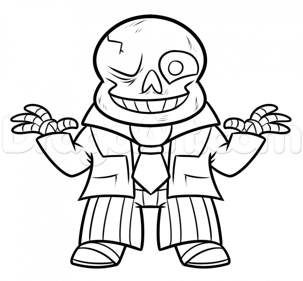 970x899 Sans Undertale Coloring Pages Unique Print Sans And Papyrus
