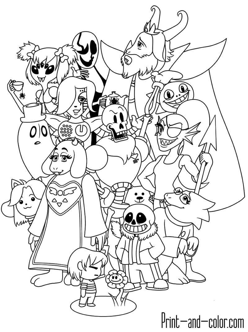 800x1067 Cool Undertale Coloring Pages Papyrus