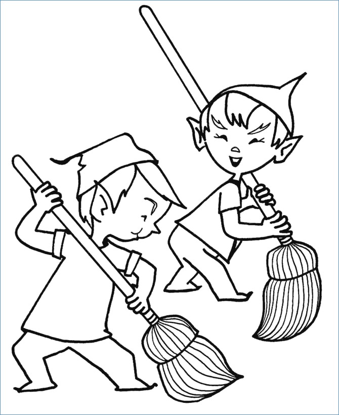 670x820 Rudolph Santa Claus And Hermey The Elf Coloring Page