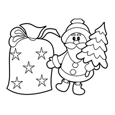 230x230 30 Cute Santa Claus Coloring Pages For Your Little Ones
