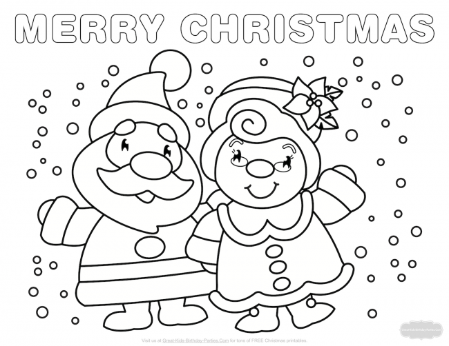 650x502 Santa And Mrs Claus Coloring Pages 8 Nice Coloring Pages For Kids