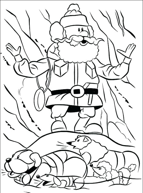 600x811 Santa And Reindeer Coloring Pages Printable The Red Nosed Reindeer