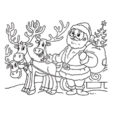 230x230 30 Cute Santa Claus Coloring Pages For Your Little Ones