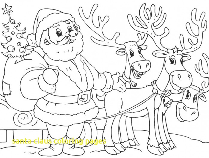 698x527 Santa Claus Coloring Pages