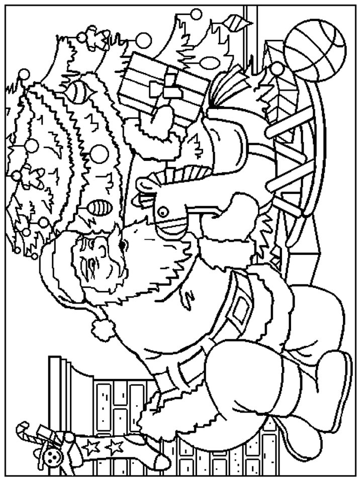 718x957 Kids N 85 Coloring Pages Of Christmas Santa Claus