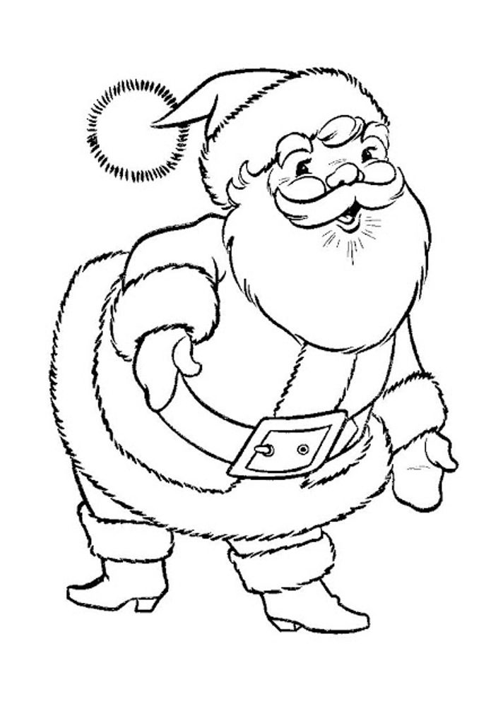 712x1024 Santa Claus Free Coloring Pages Printable Santa Claus Coloring