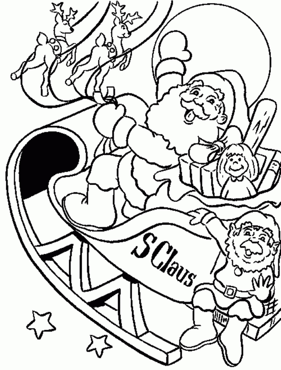 970x1276 Awesome Cartoon Santa Claus Coloring Pages Design Printable Fancy