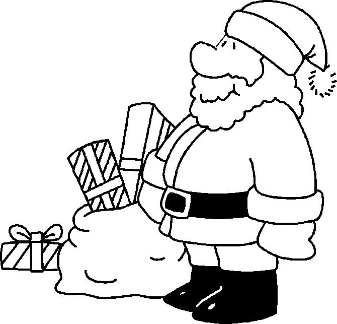 670x643 Santa Claus Colouring Pictures Santa Claus To Color Kids N Fun 85