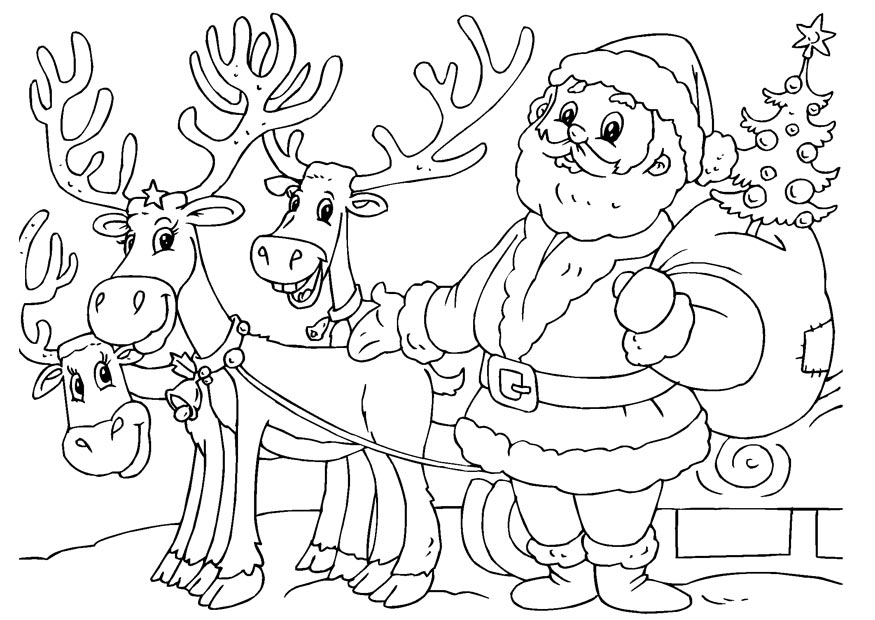 875x620 Santa Claus Printable Coloring Pages Free Printable Santa Claus