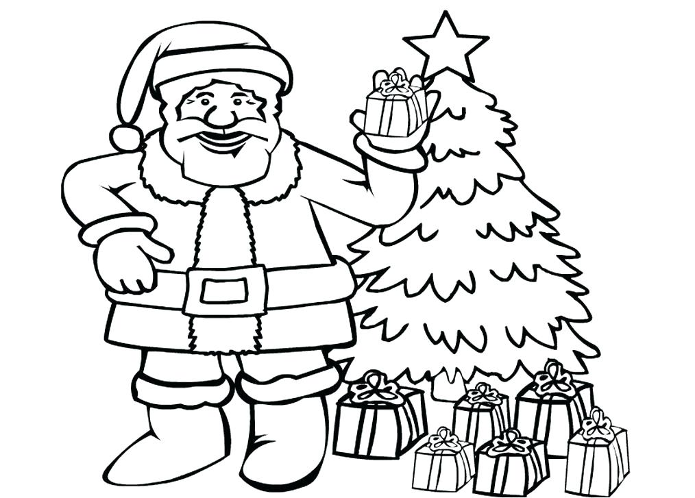 1014x727 Santa Claus Colouring Pages Free Icontent