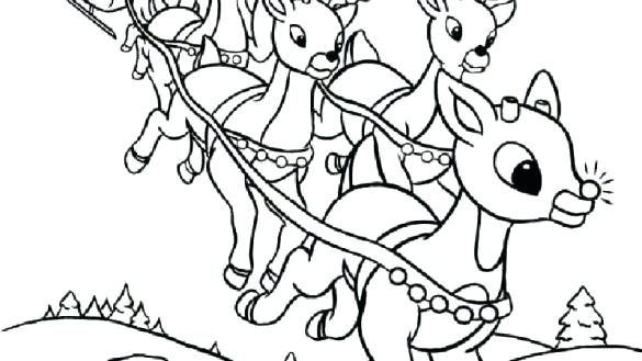 585x329 Printable Santa Claus Coloring Pages