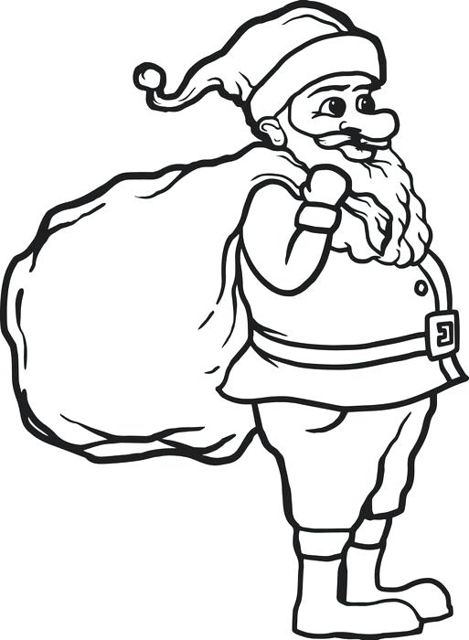 513x700 Santa Claus Coloring Page Free Printable Coloring Page For Kids