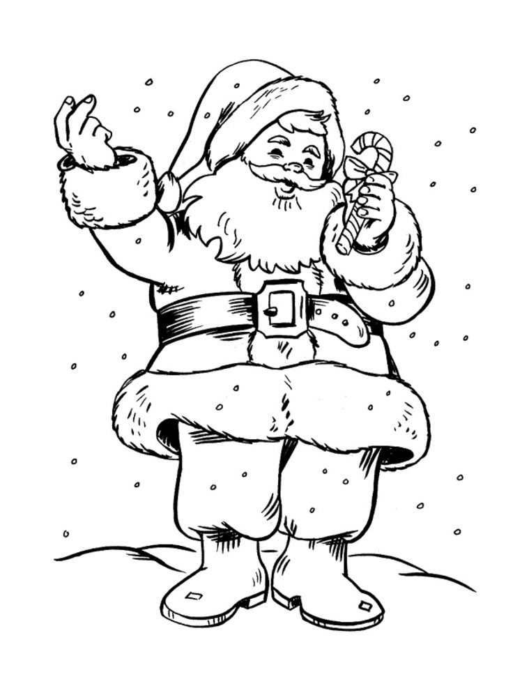 759x974 Free Printable Santa Claus Coloring Pages For Kids