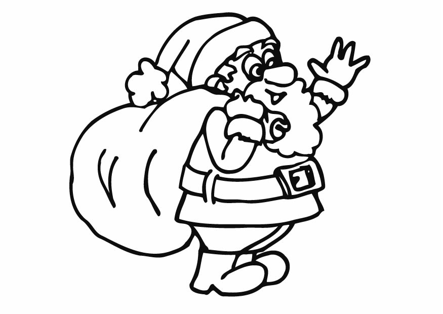 875x620 Santa Claus Coloring Pages Printable For Kids