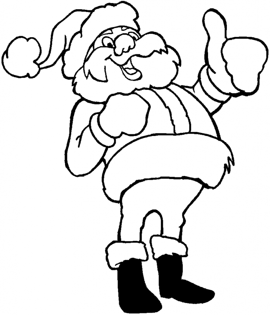 877x1024 Awesome Cartoon Santa Claus Coloring Pages Design Printable