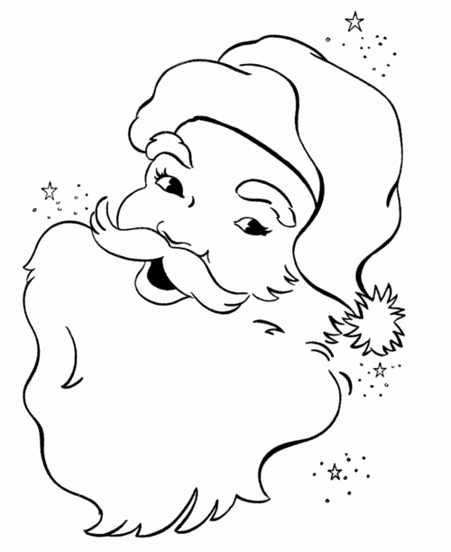 500x612 Christmas Coloring Pages Santa Claus Face Coloring Pages Ohmygirl.us