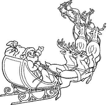 350x341 Merry Christmas Coloring Pages For Kids And Gifts Of Santa Claus