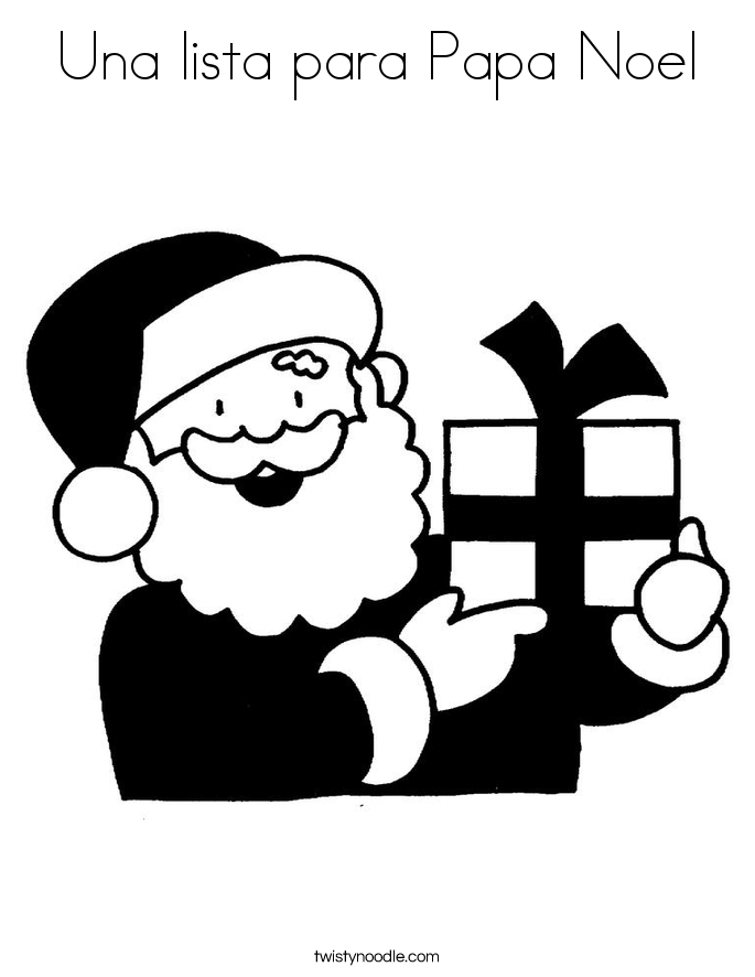 685x886 Una Lista Para Papa Noel Coloring Page