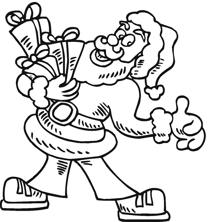 Santa Claus Printable Coloring Pages
