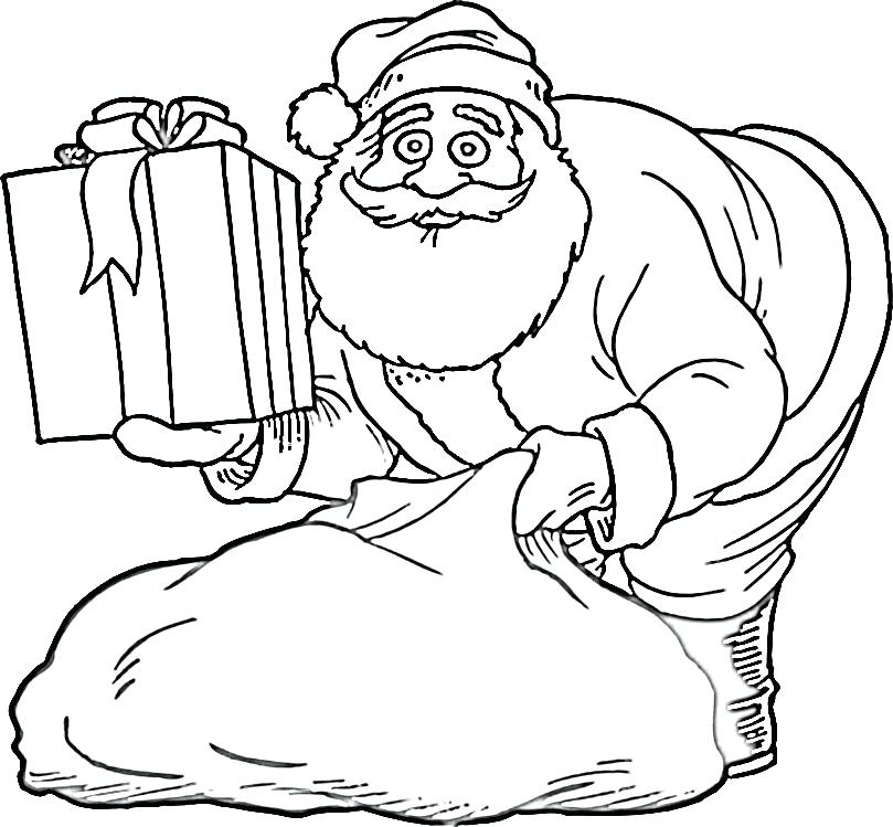 809x749 Kids N Coloring Pages Of Santa Claus Sleigh Colouring Pages