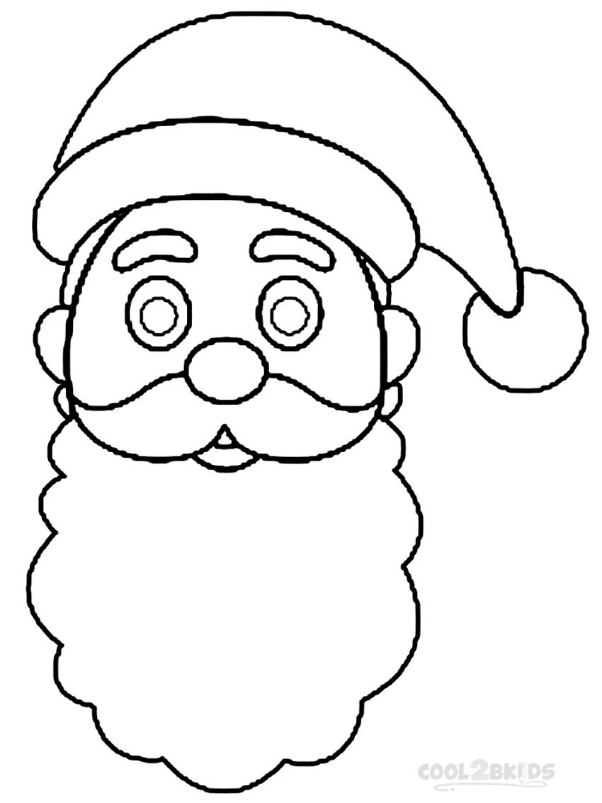 850x1133 Printable Santa Hat Coloring Pages For Kids Cool2bkids