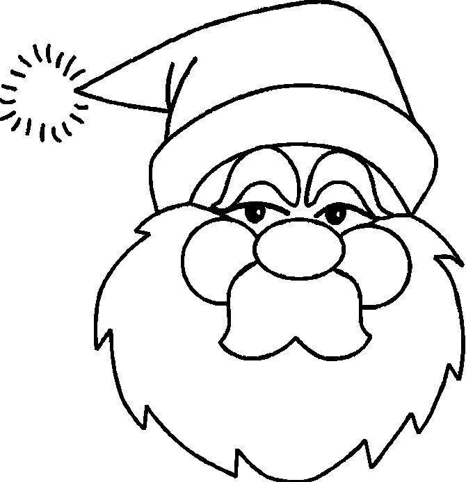 670x694 Kids N 85 Coloring Pages Of Christmas Santa Claus