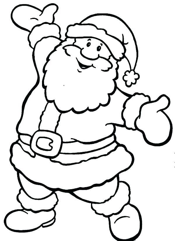 600x827 Coloring Book Santa Santa Coloring Book Page