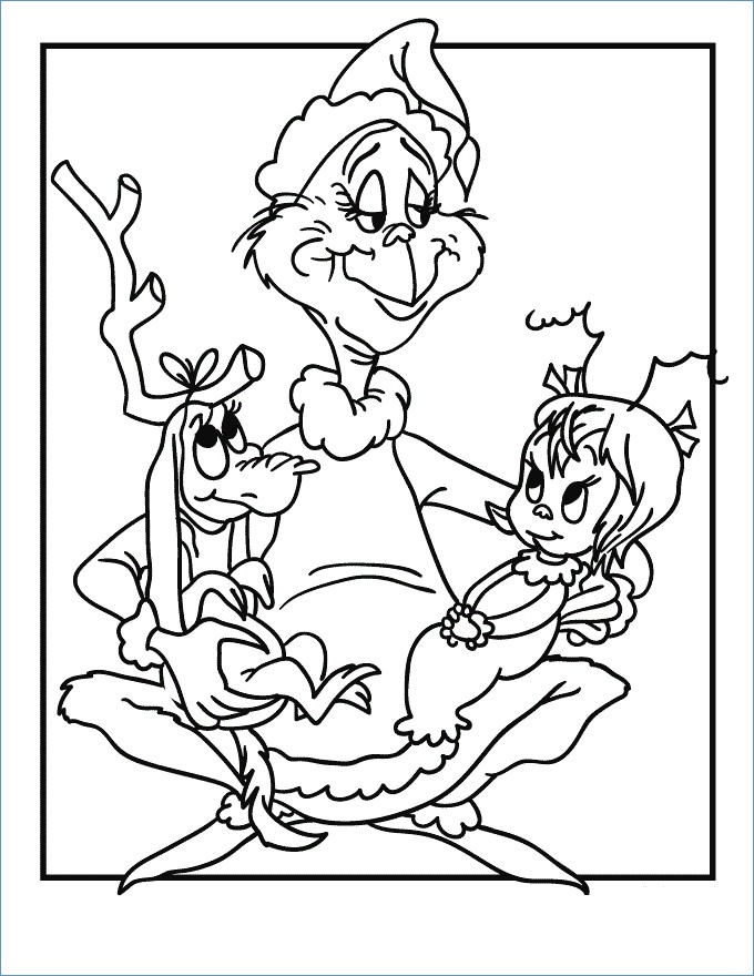 680x880 Funny Smile Santa Coloring Page